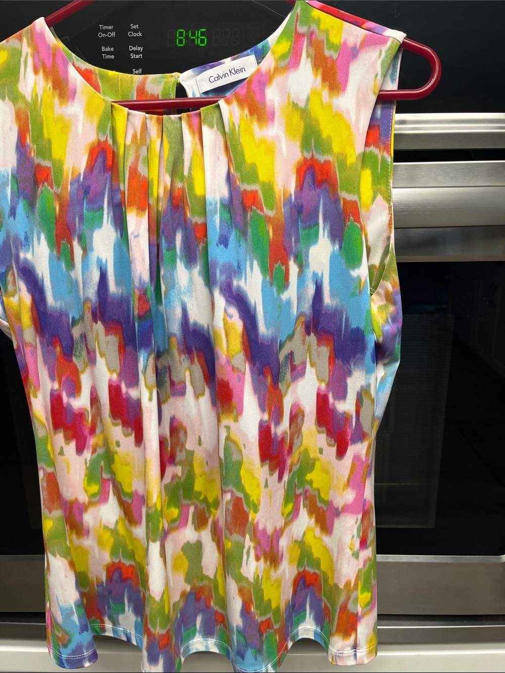 Calvin Klein Multicolor Print sleeveless shirt